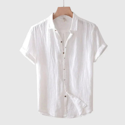 Mens Short Sleeve Button Up Shirt Casual All Day Comfort With Relaxed Structure For Men