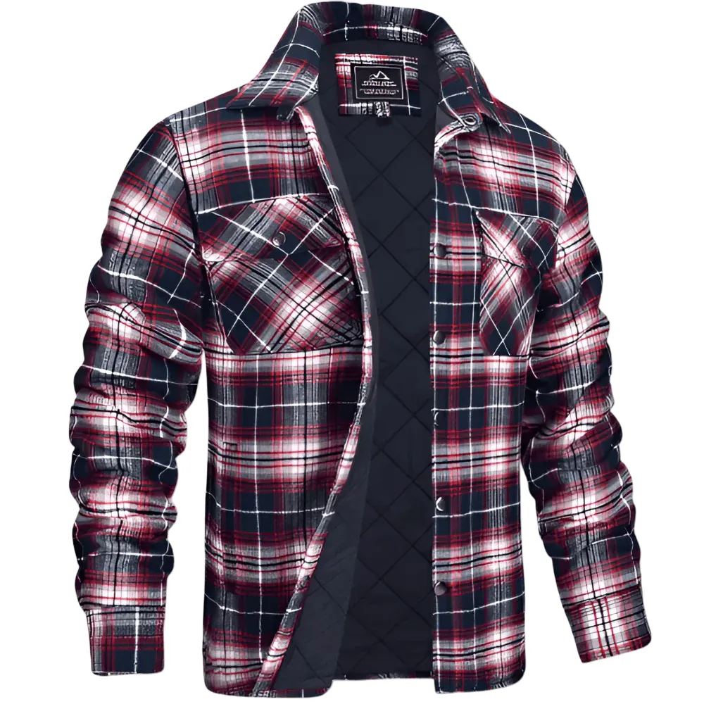 Weatherproof Mens Quilted Shirt Jacket Insulated For All Seasons Outdoor Layering For Men