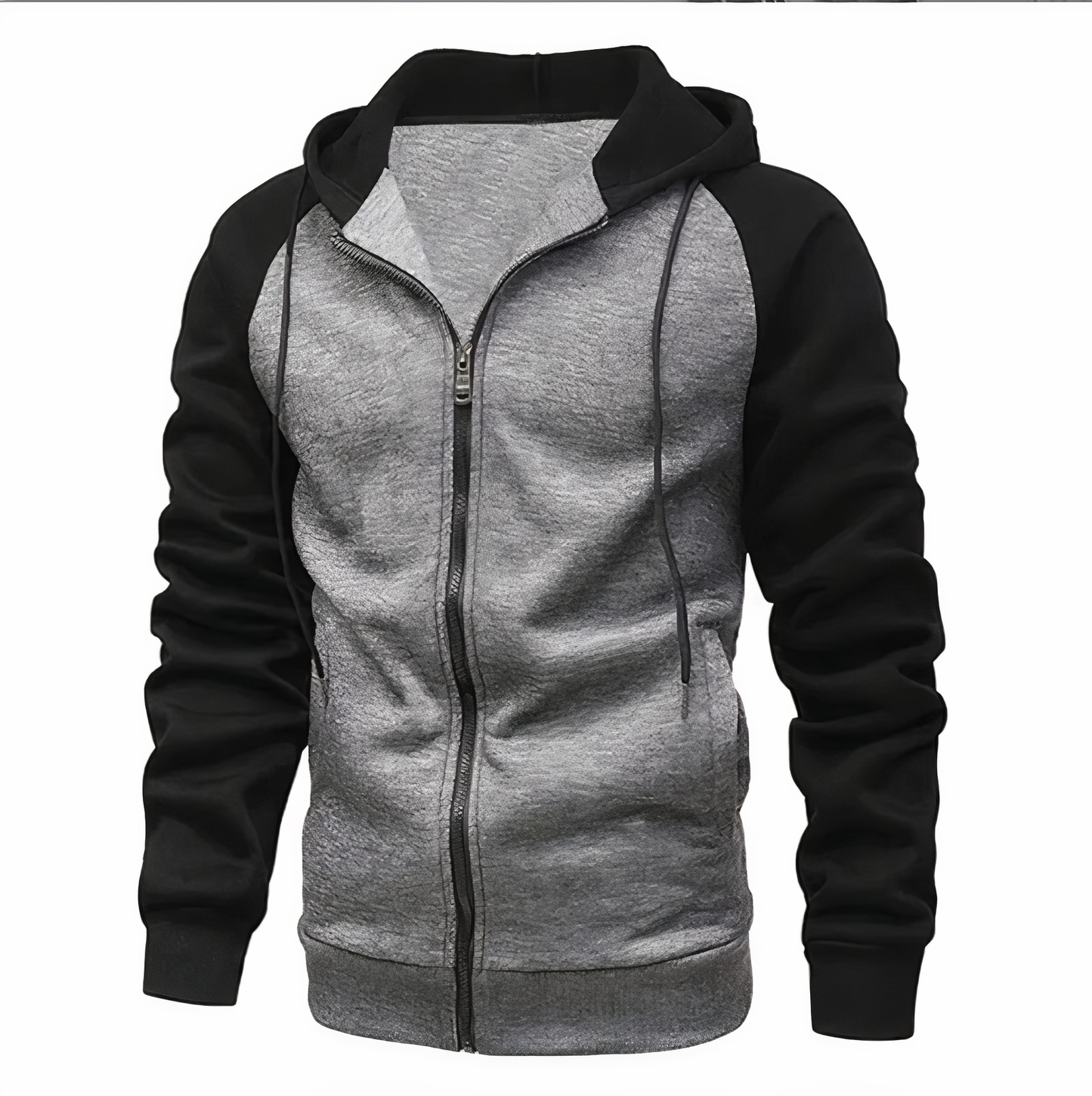 Kyle Men's Zip Up Casual Sports Hoodie by TrendAura Athletic Warmth and Comfort for Active Days