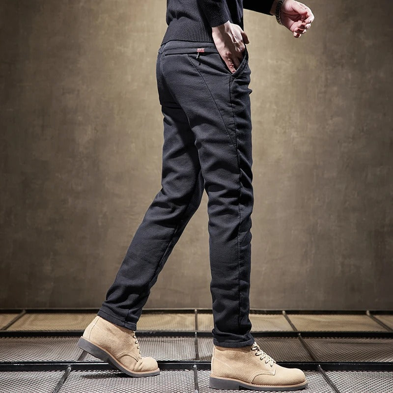 Alexander Mens Slim Fit Casual Pants for Modern Style and Everyday Comfort by TrendAura