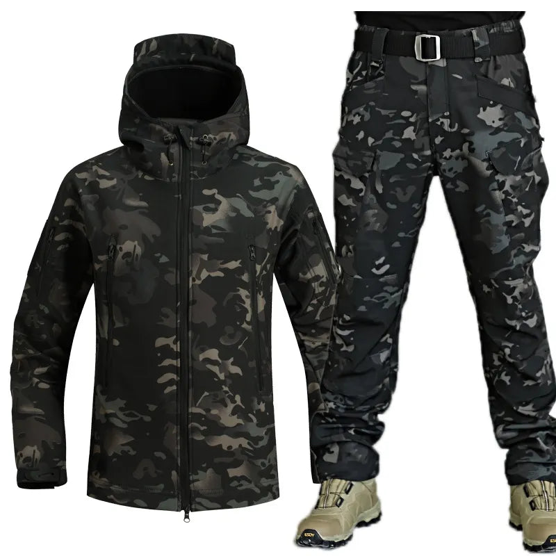 Men's Versatile Outdoor Jacket And Trouser Set For Everyday Adventures Coordinated Comfort