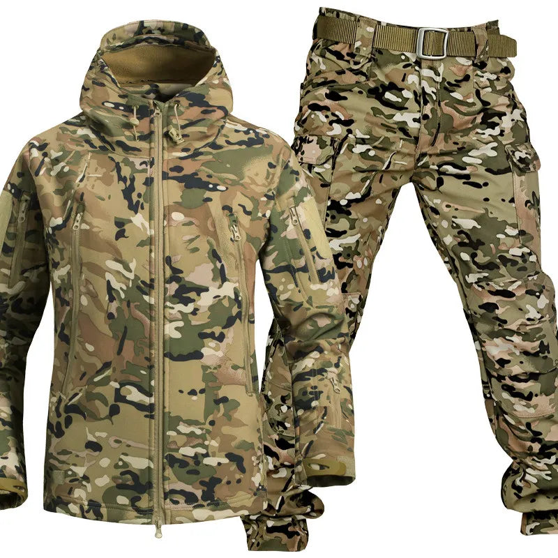 Men's Versatile Outdoor Jacket And Trouser Set For Everyday Adventures Coordinated Comfort