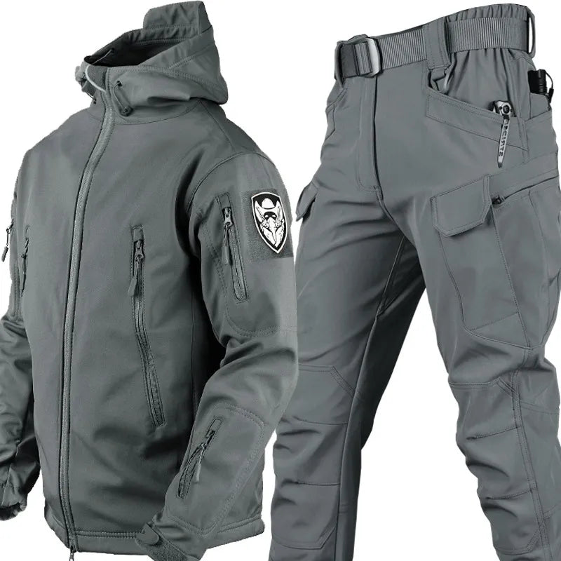 Men's Versatile Outdoor Jacket And Trouser Set For Everyday Adventures Coordinated Comfort