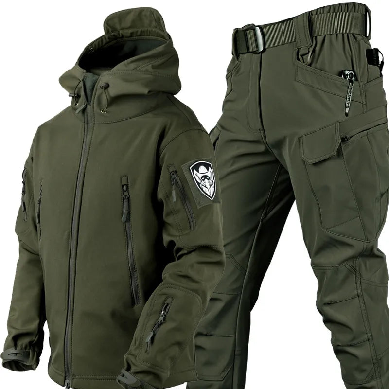 Men's Versatile Outdoor Jacket And Trouser Set For Everyday Adventures Coordinated Comfort