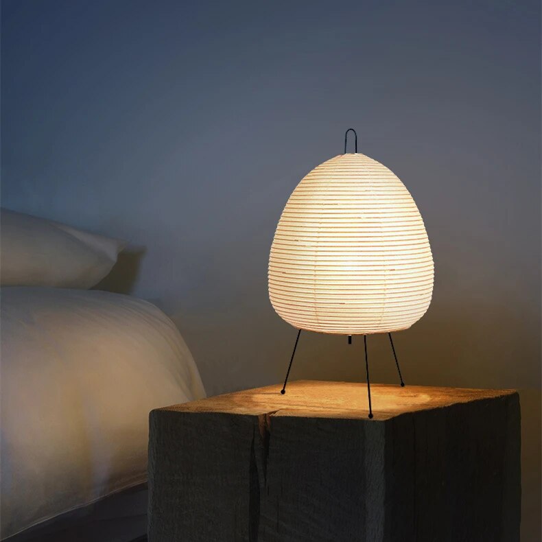 Japanese rice paper lamp with bird - TrendAura