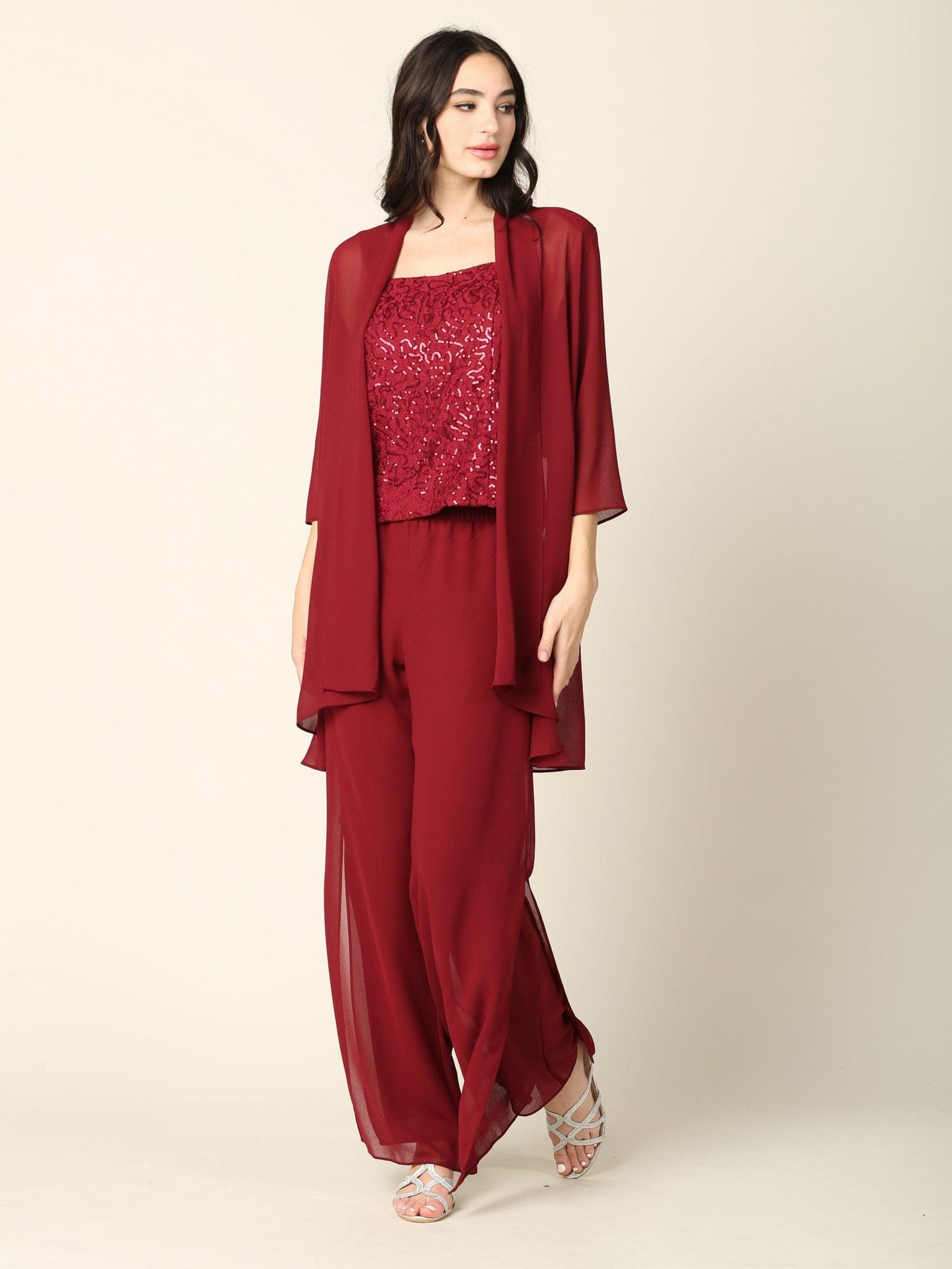 Mother of the Bride Formal Jacket Pant Suit