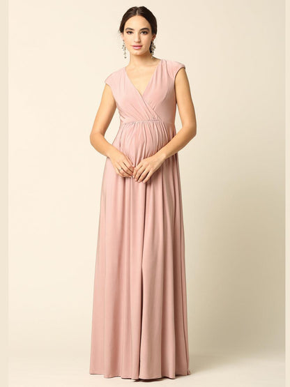 Mother of the Bride V Neck Long Formal  Dress Sale
