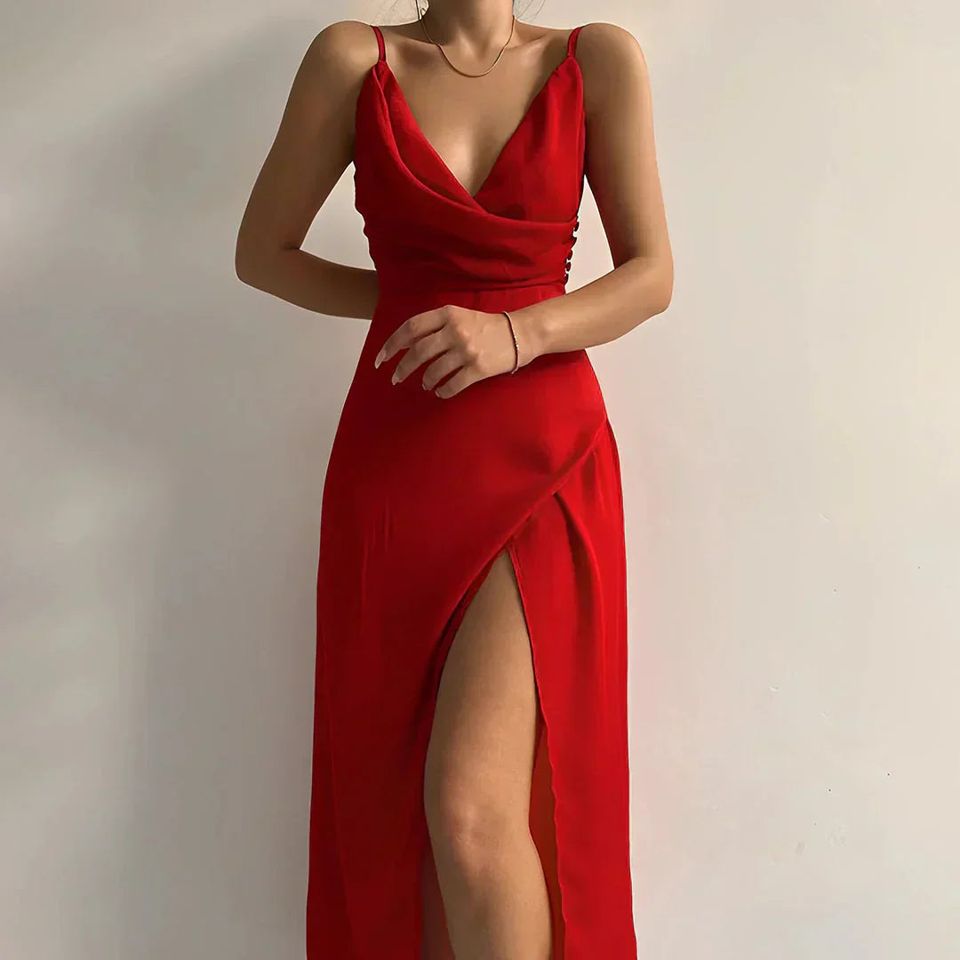 Elegant dress for women with side slit – Chic and sophisticated style