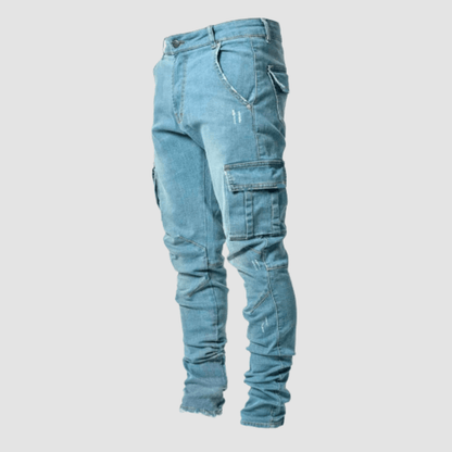 Men's Cargo Pants Slim Fit With Multiple Pockets Comfortable Casual Design For Everyday Wear And Adventure