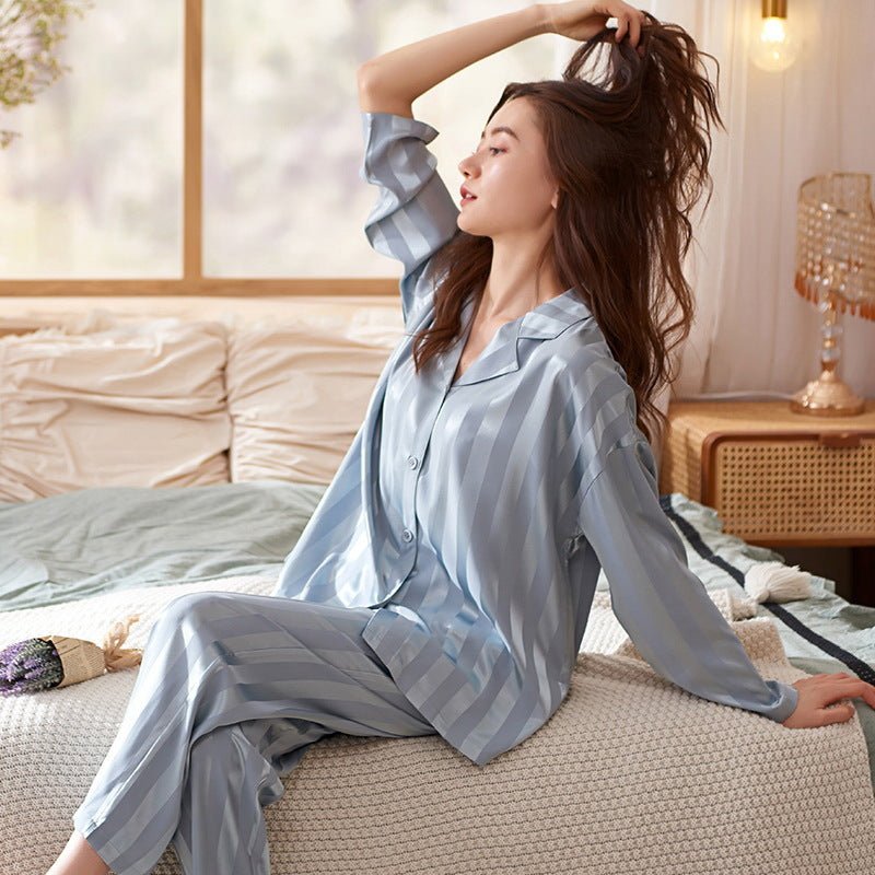 Natalie Striped Pajama Set For Women Soft Comfortable Nightwear With Cozy Fit And All Night Comfort