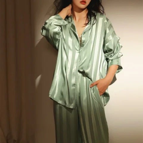 Natalie Striped Pajama Set For Women Soft Comfortable Nightwear With Cozy Fit And All Night Comfort