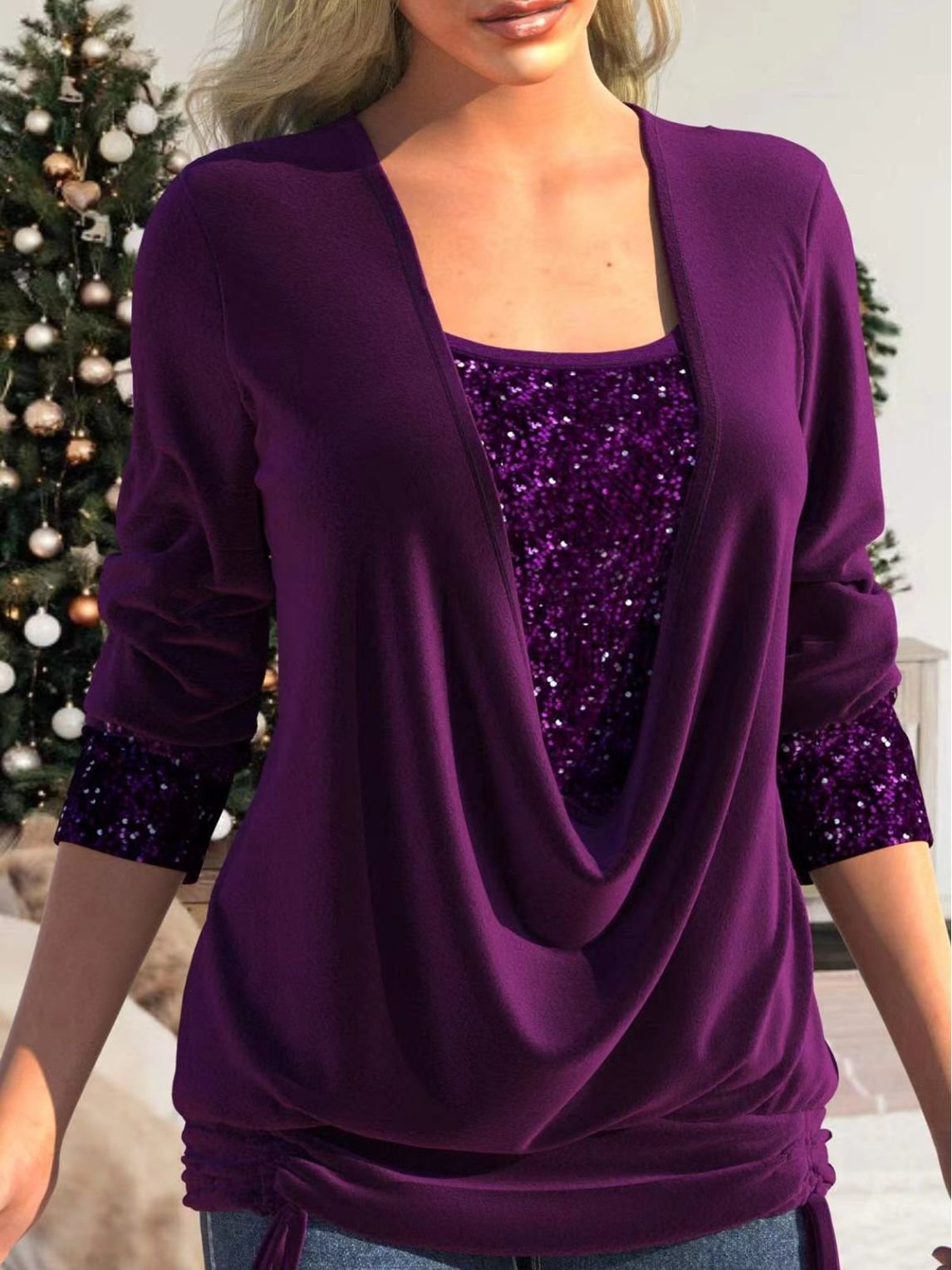 Arntsje | Trendy Glitter Blouse for Women