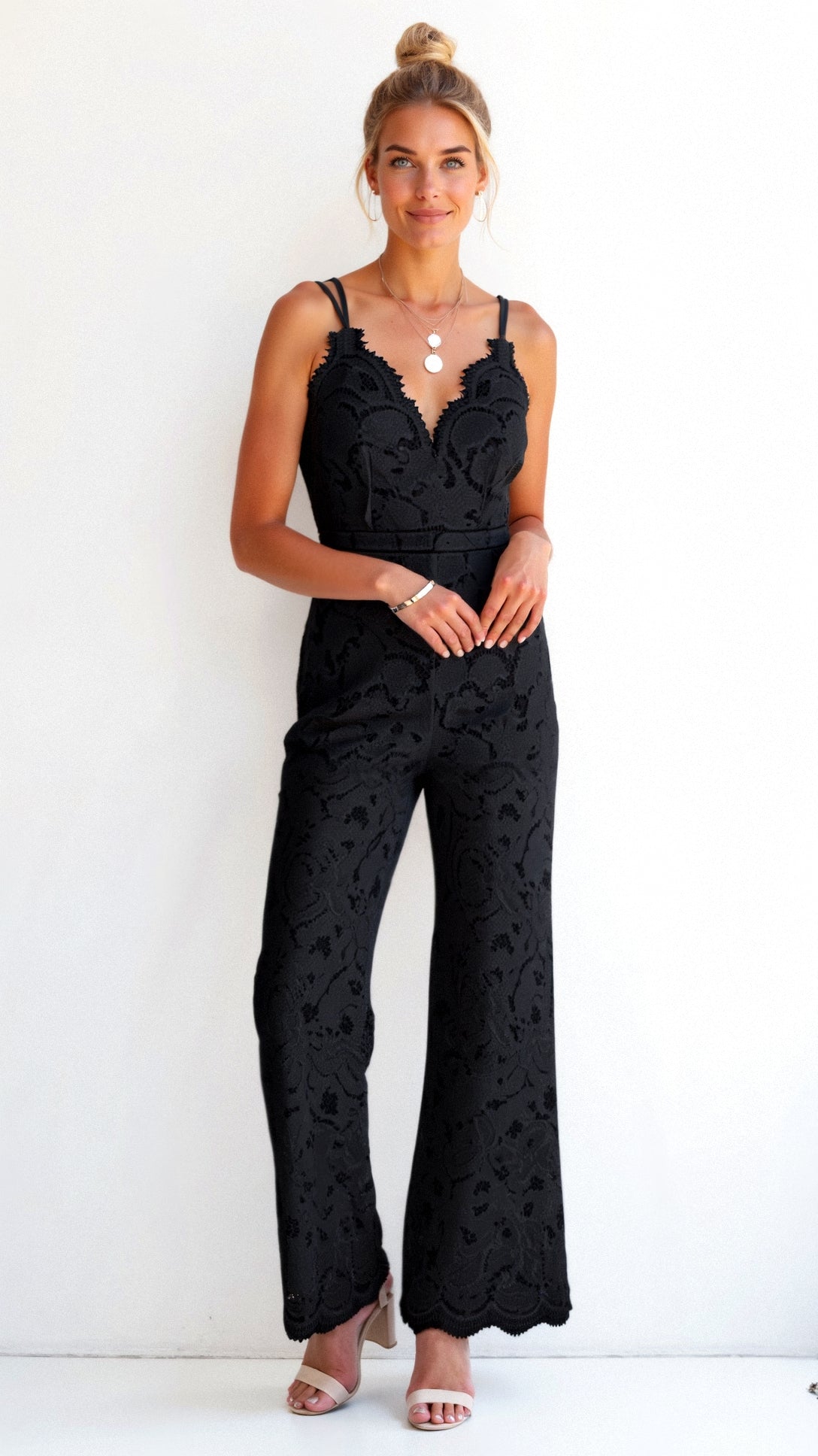Nora Boho Jumpsuit For Women With Relaxed Fit And Wide Flared Legs Effortless Chic