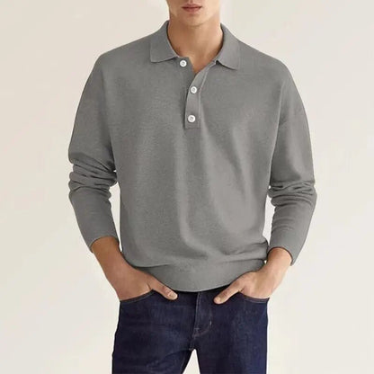 Aarik | Classic Long Sleeve Polo Shirt for Men