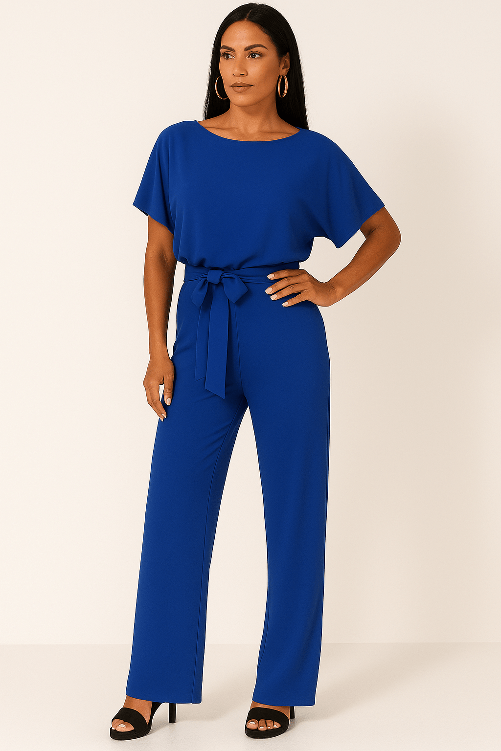 Women’s Belted Elegant Jumpsuit | Loungewear