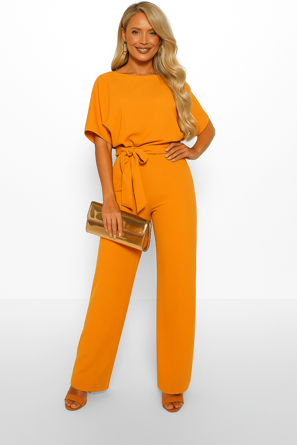 Women’s Belted Elegant Jumpsuit | Loungewear