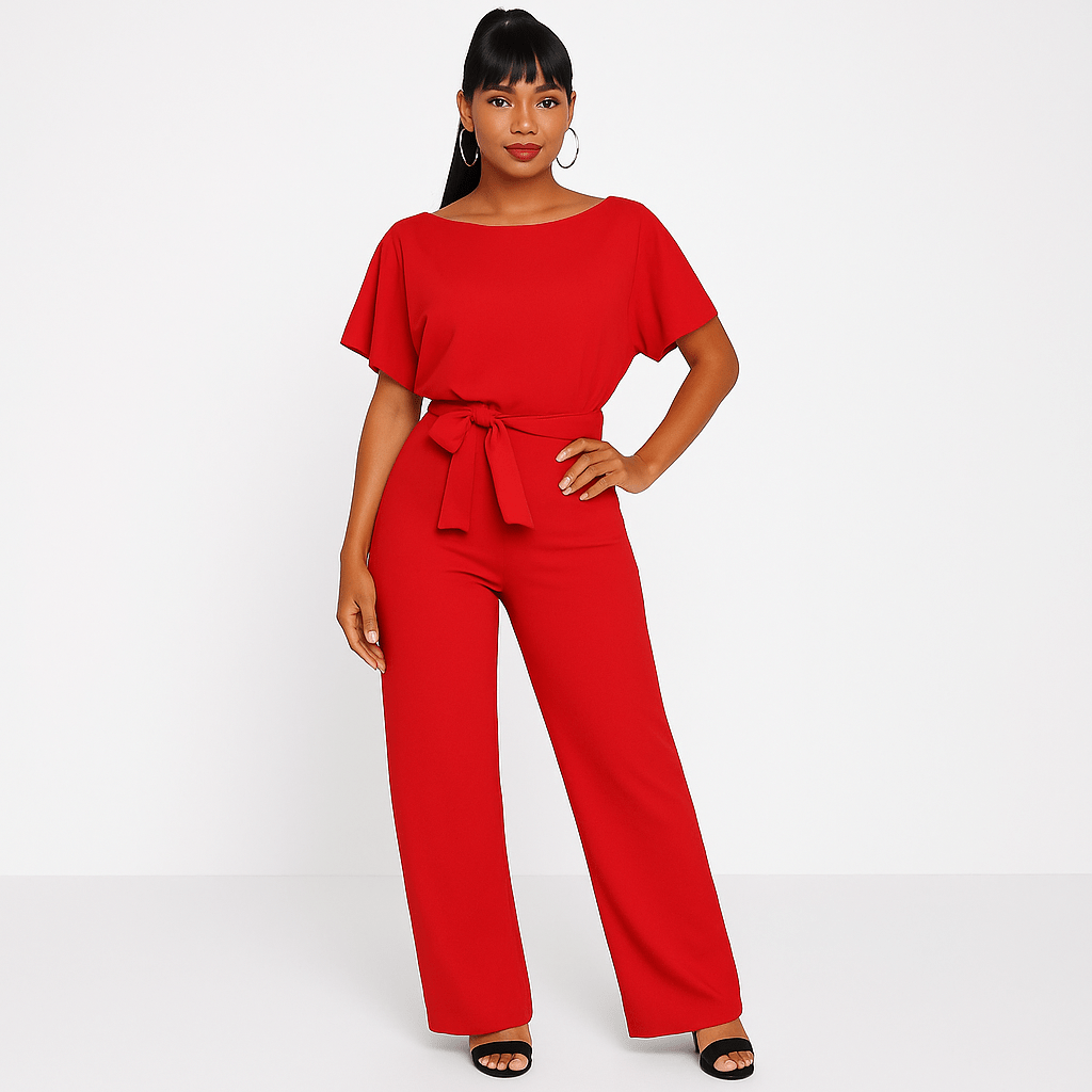 Women’s Belted Elegant Jumpsuit | Loungewear
