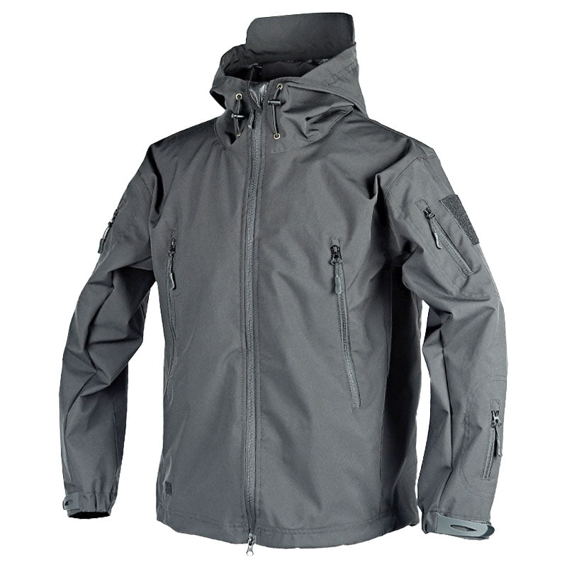 Women’s Outdoor Jacket – Weatherproof – Hooded – Zip Pockets – Adjustable Cuffs
