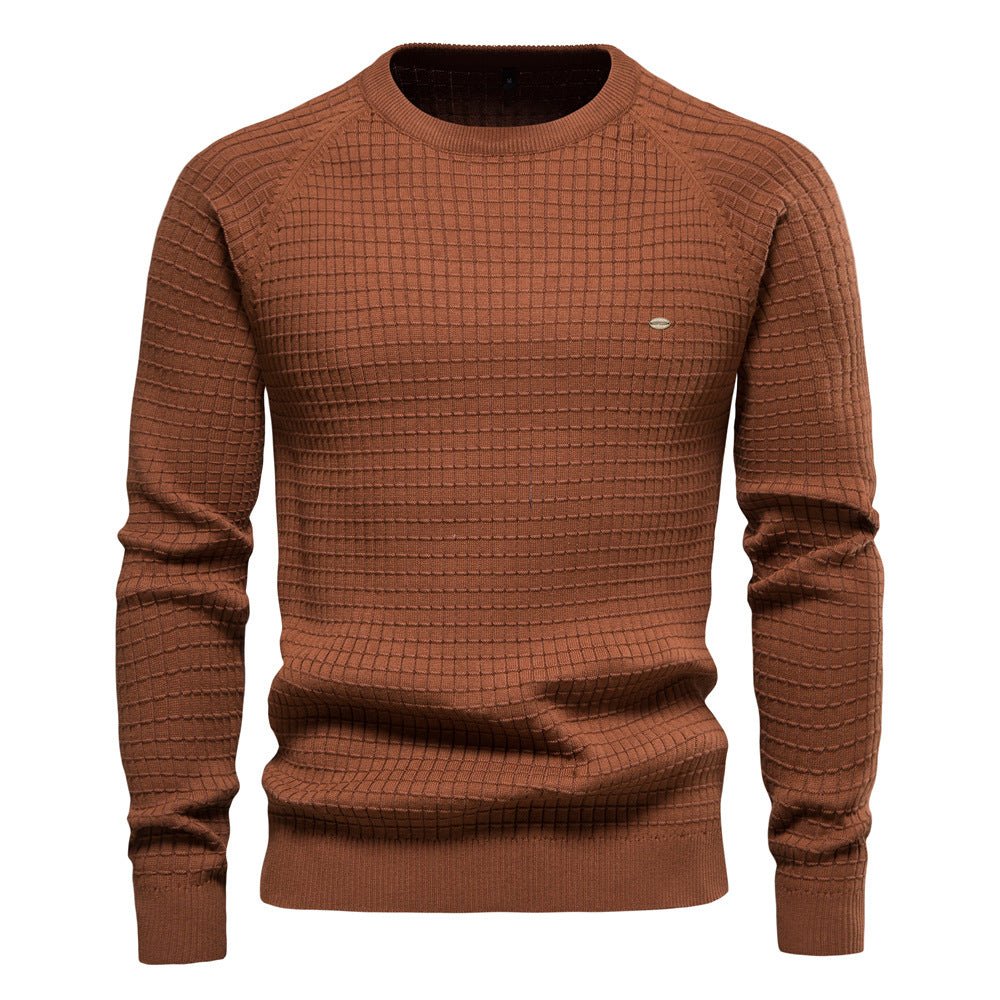 Danny Men's Classic Knitted Casual Sweater TrendAura Cozy Everyday Knitwear For Men Crewneck Style