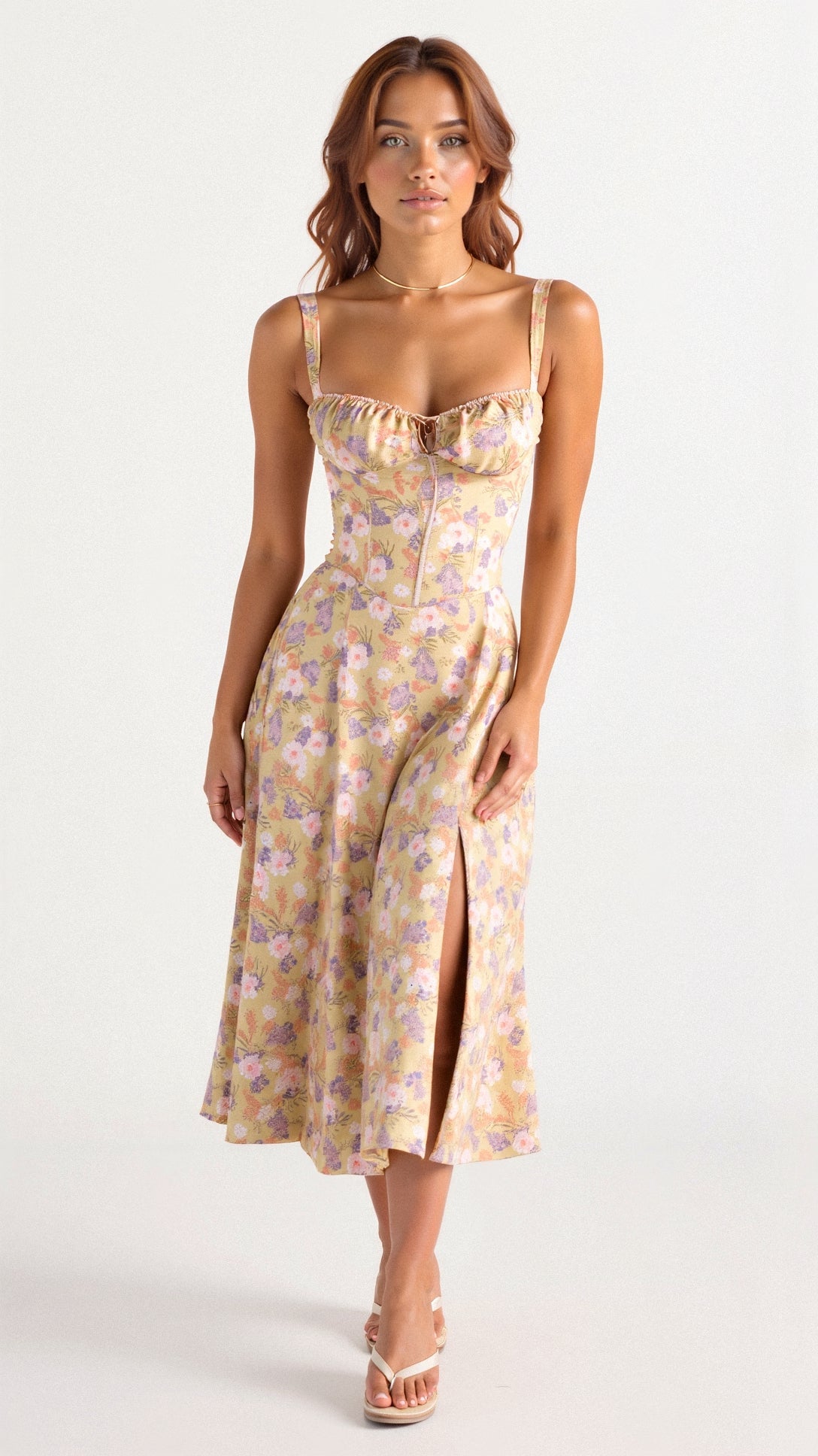 Josephine Corset Midi Dress For Women Trendy Figure Flattering Elegant Night Out