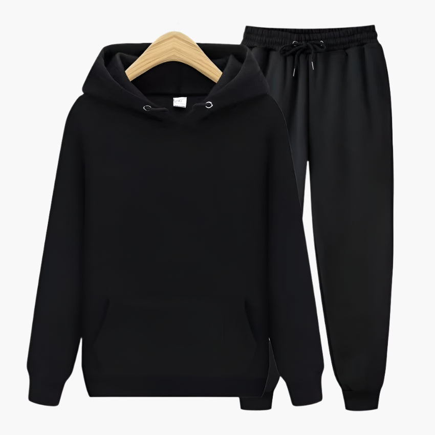 Mens Casual Hoodie And Jogging Pants Set For Home Comfort And Relaxation Sporty Leisurewear