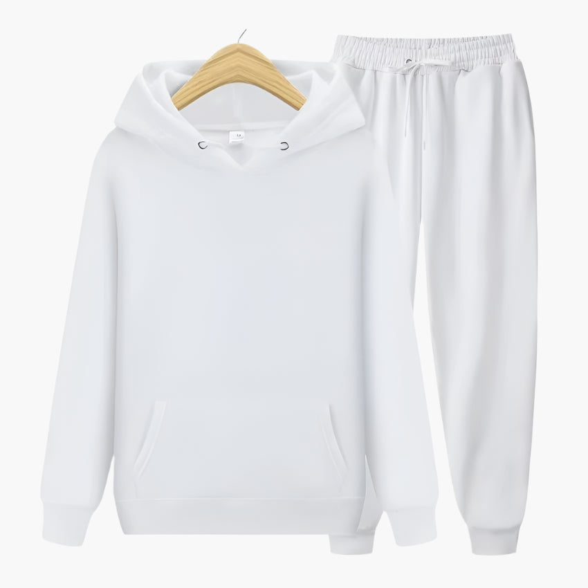 Mens Casual Hoodie And Jogging Pants Set For Home Comfort And Relaxation Sporty Leisurewear