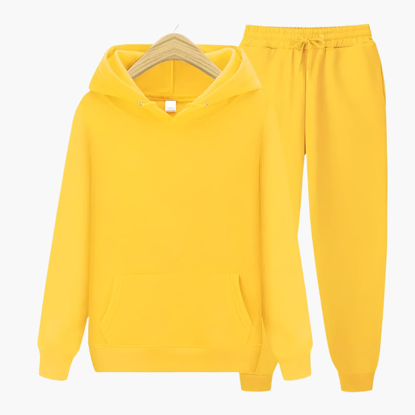 Mens Casual Hoodie And Jogging Pants Set For Home Comfort And Relaxation Sporty Leisurewear