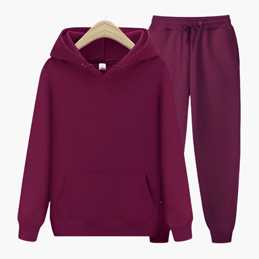 Mens Casual Hoodie And Jogging Pants Set For Home Comfort And Relaxation Sporty Leisurewear