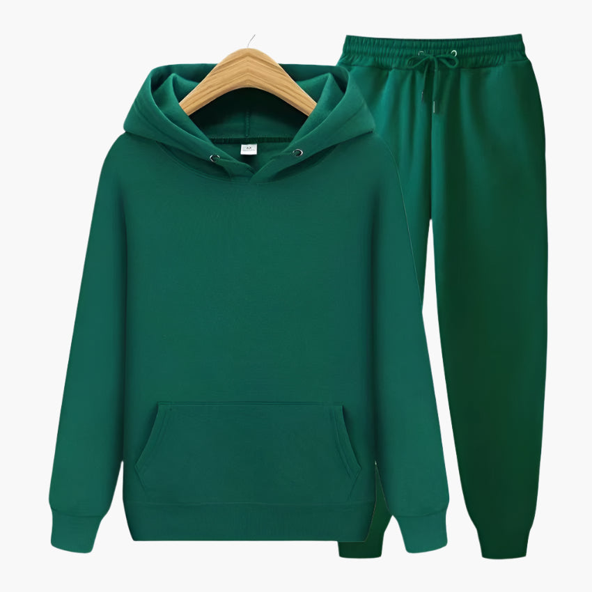 Mens Casual Hoodie And Jogging Pants Set For Home Comfort And Relaxation Sporty Leisurewear
