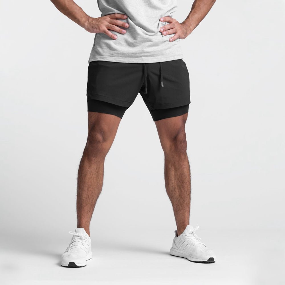 Men's Training Shorts Breathable Lightweight Slim Fit With Adjustable Elastic Waistband For Workouts And Running