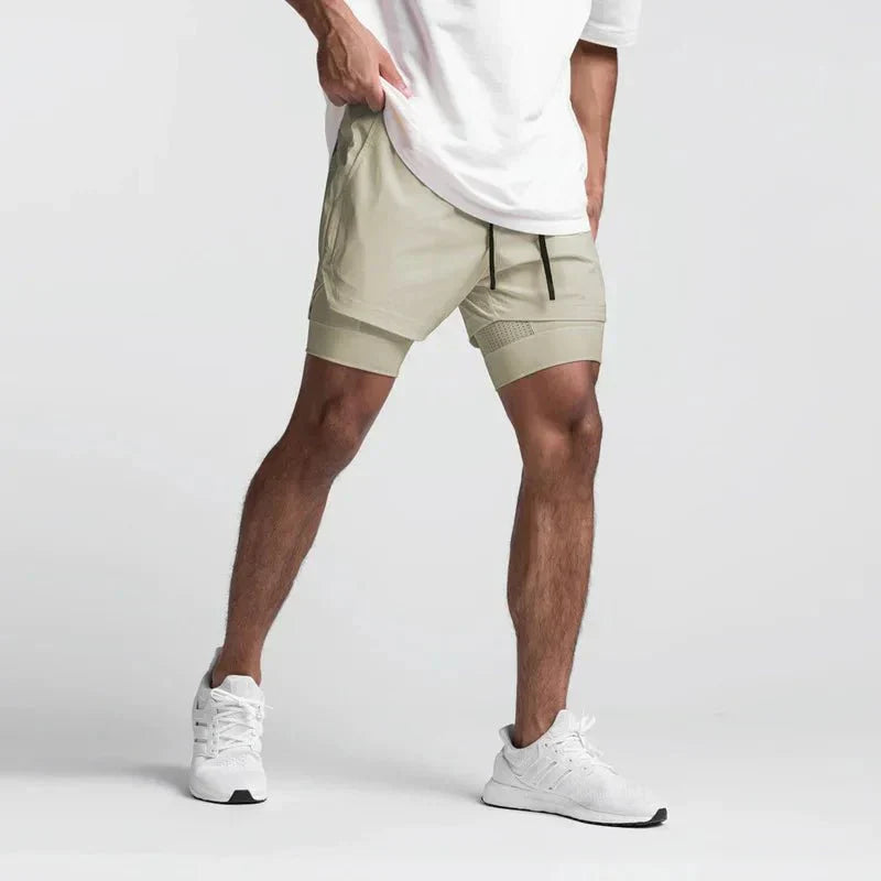 Men's Training Shorts Breathable Lightweight Slim Fit With Adjustable Elastic Waistband For Workouts And Running