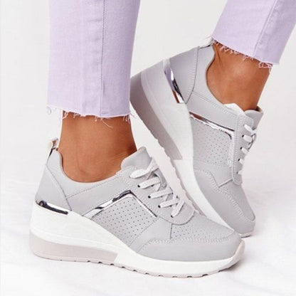 Women’s Platform Lace-Up Sneakers | Walking