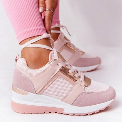 Women’s Platform Lace-Up Sneakers | Walking