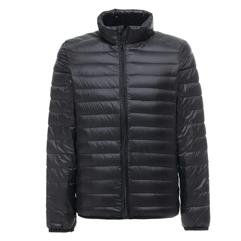 TrendAura Nathan Mens Lightweight Water Resistant Packable Puffer Jacket For Outdoor Winter Weather