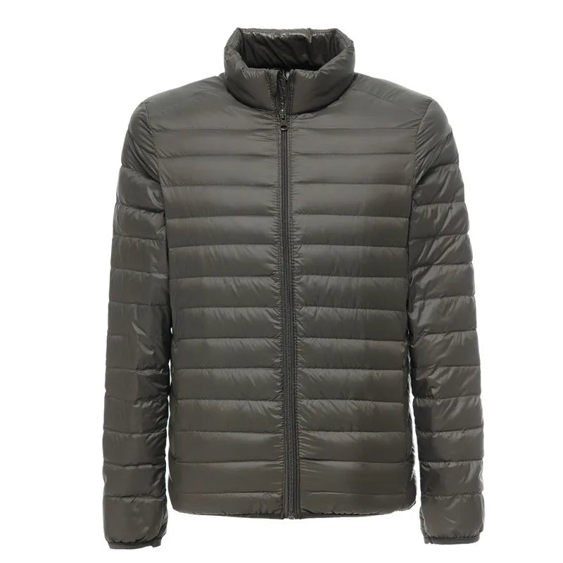 TrendAura Nathan Mens Lightweight Water Resistant Packable Puffer Jacket For Outdoor Winter Weather