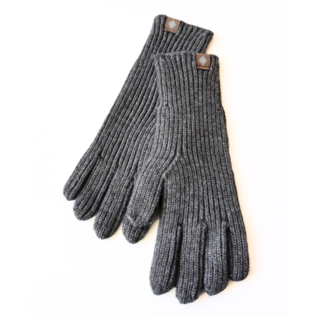 Niels Knitted Gloves Casual Elegant Cotton Blend One Size Fits Most Unisex Winter Warmth