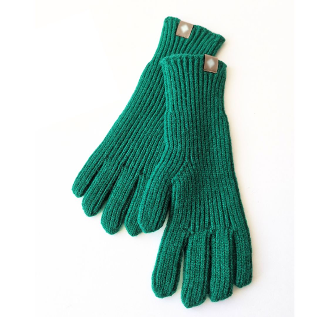 Niels Knitted Gloves Casual Elegant Cotton Blend One Size Fits Most Unisex Winter Warmth