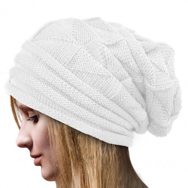 Nina Knitted Beanie Warm Wool Cotton Blend Oversized Cozy Winter Hat For Women Everyday Wear