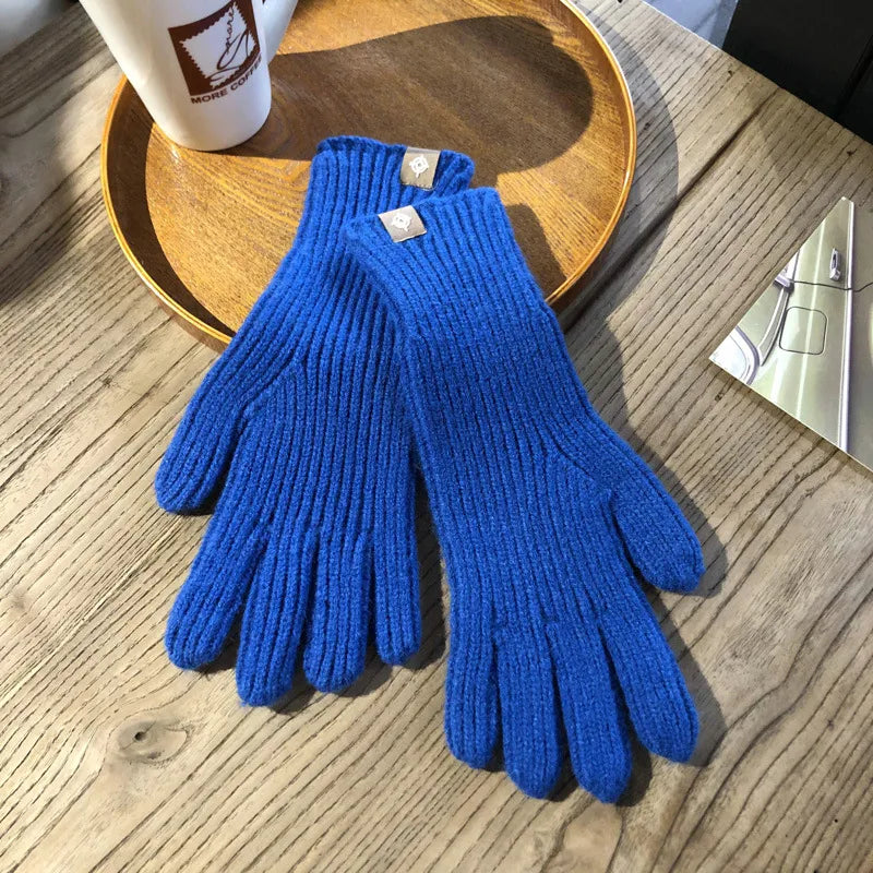 Nina For Women Knitted Gloves Warm And Elegant Cotton Blend One Size Fits All Winter Essential Accessory