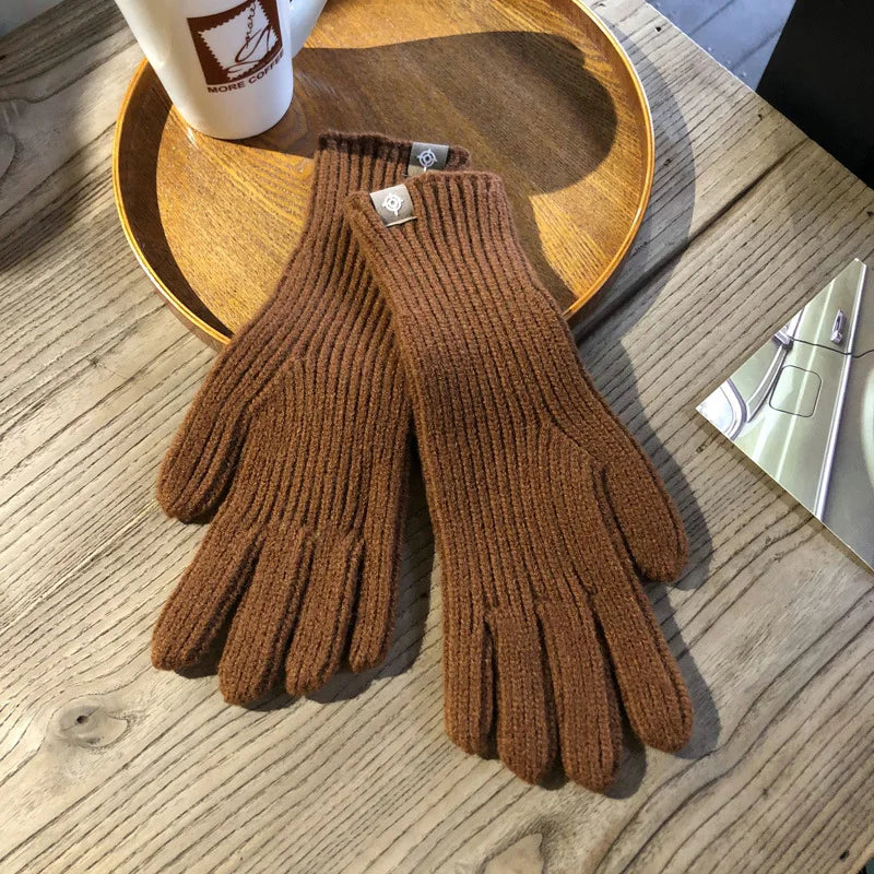 Nina For Women Knitted Gloves Warm And Elegant Cotton Blend One Size Fits All Winter Essential Accessory