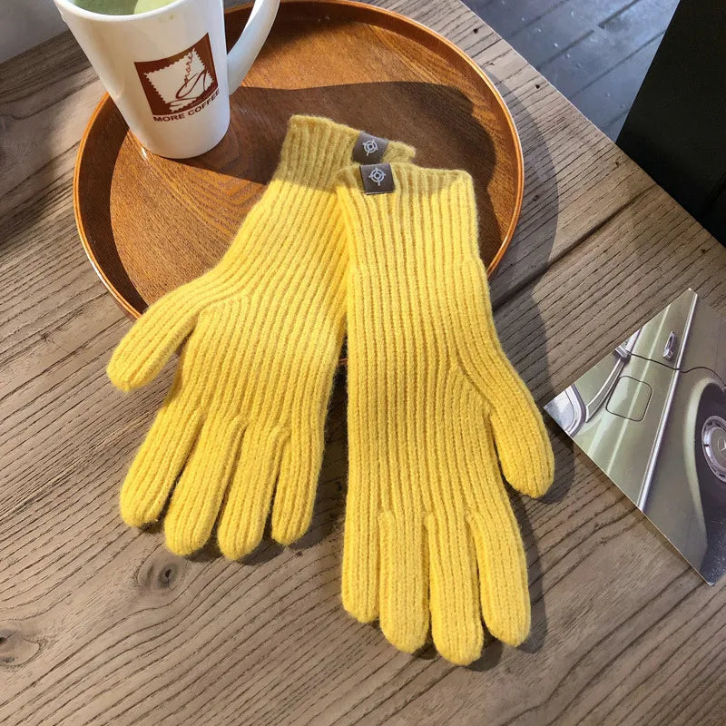 Nina For Women Knitted Gloves Warm And Elegant Cotton Blend One Size Fits All Winter Essential Accessory