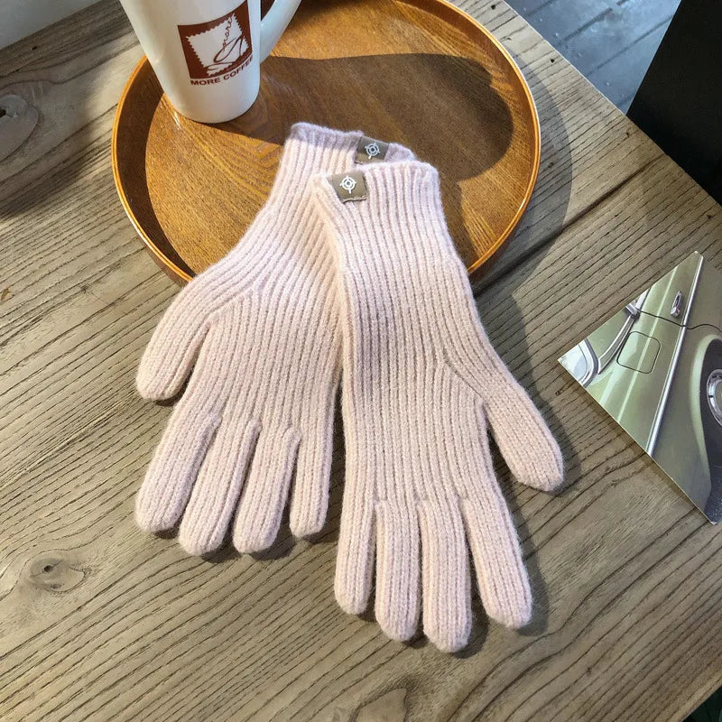 Nina For Women Knitted Gloves Warm And Elegant Cotton Blend One Size Fits All Winter Essential Accessory