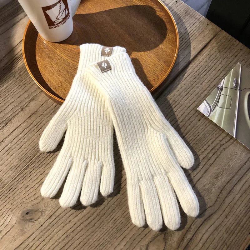 Nina For Women Knitted Gloves Warm And Elegant Cotton Blend One Size Fits All Winter Essential Accessory