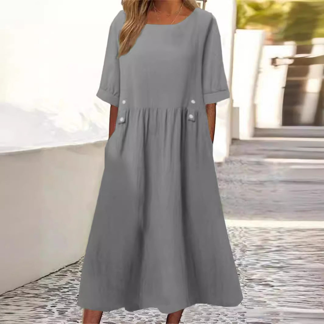 Norina Elegant Dress For Women - Airy, Flattering Silhouette, Versatile For Festive, Office Or Everyday Wear