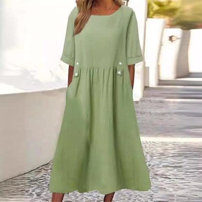 Norina Elegant Dress For Women - Airy, Flattering Silhouette, Versatile For Festive, Office Or Everyday Wear