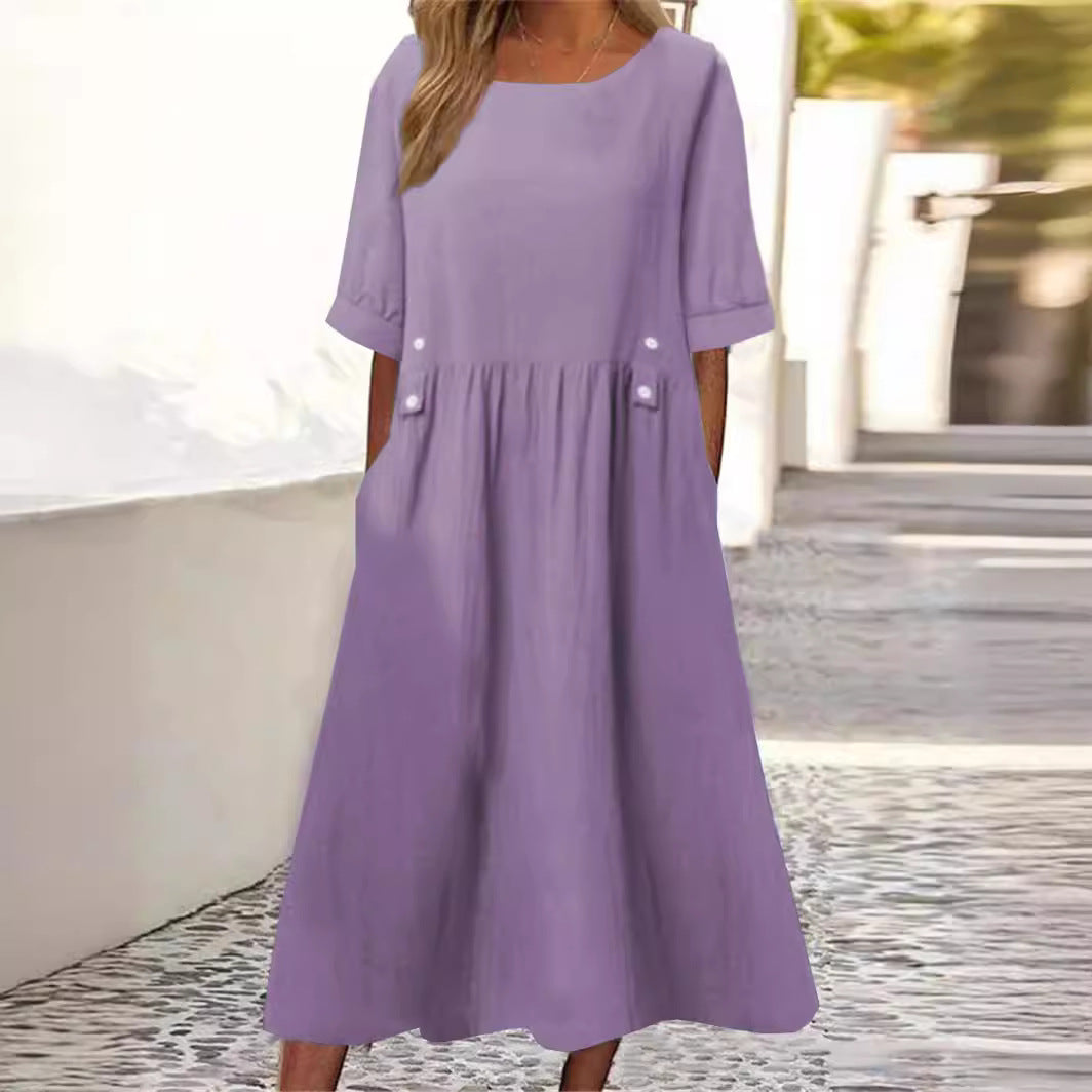 Norina Elegant Dress For Women - Airy, Flattering Silhouette, Versatile For Festive, Office Or Everyday Wear