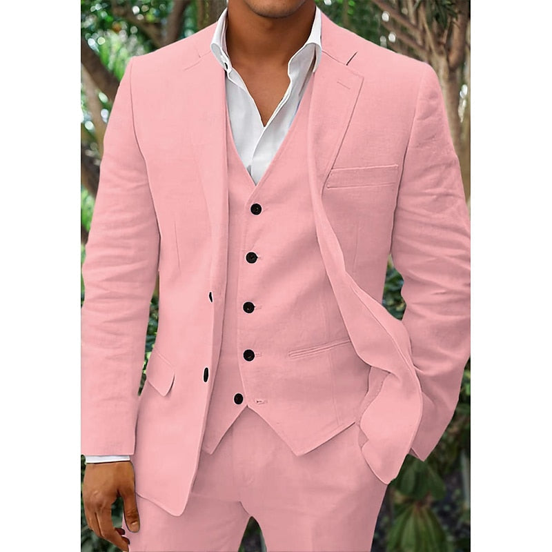 Mens Winter Three Piece Suit With Classic Blazer Waistcoat And Trousers For A Polished Professional Look