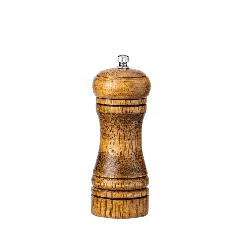 Traditional Oak Wood Spice Grinder Set