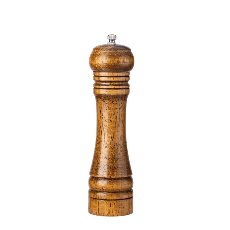 Traditional Oak Wood Spice Grinder Set