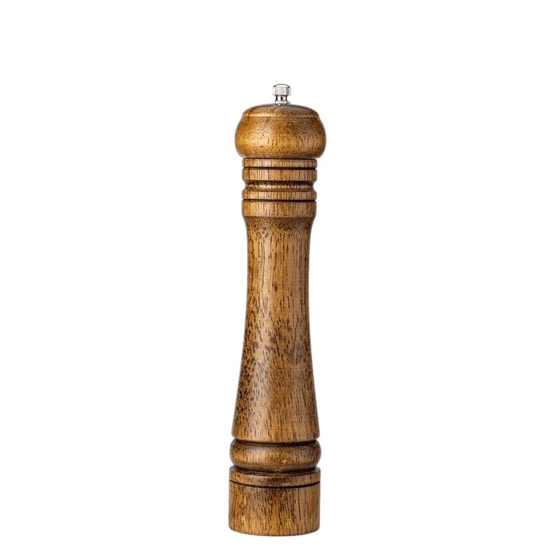 Traditional Oak Wood Spice Grinder Set